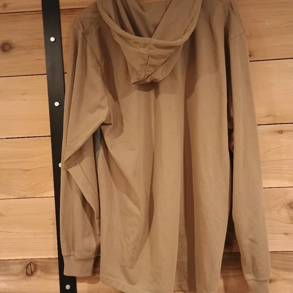 LRG Lifted Research Group 3XL Two Hooded Long Sleeve Shirts Ombre Brown Blue - Picture 5 of 11